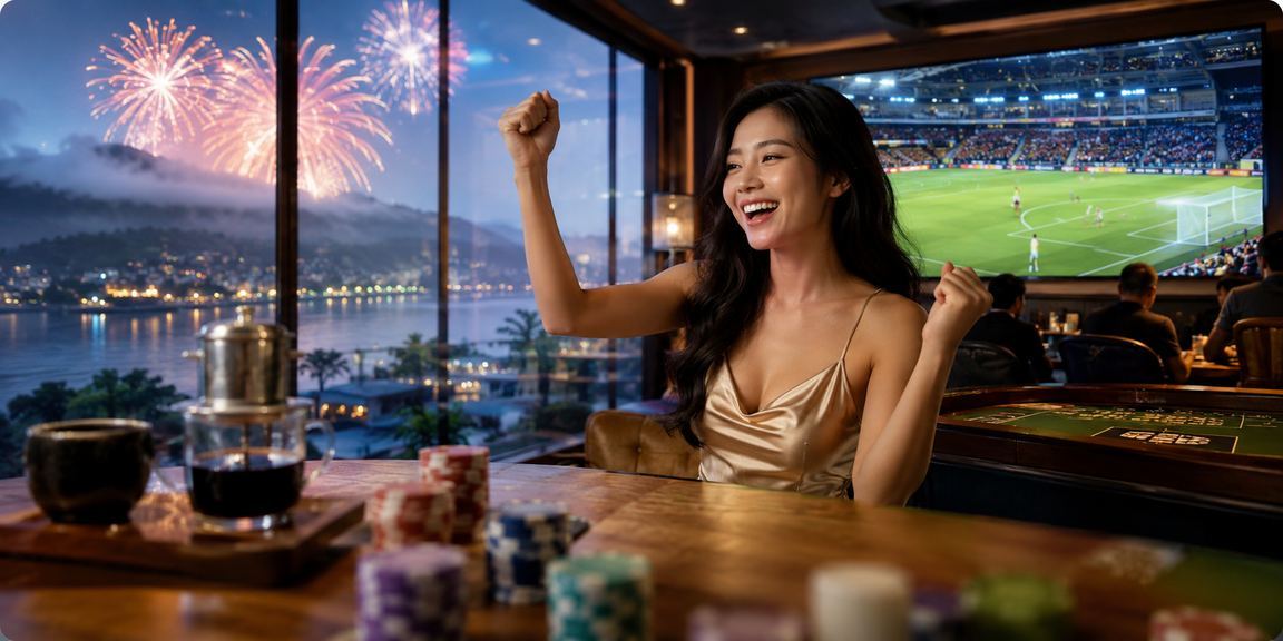 Người dùng Đà Lạt chơi casino trực tuyến trên điện thoại tại quán cà phê